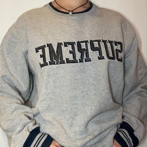 Supreme Felt Shadow Crewneck